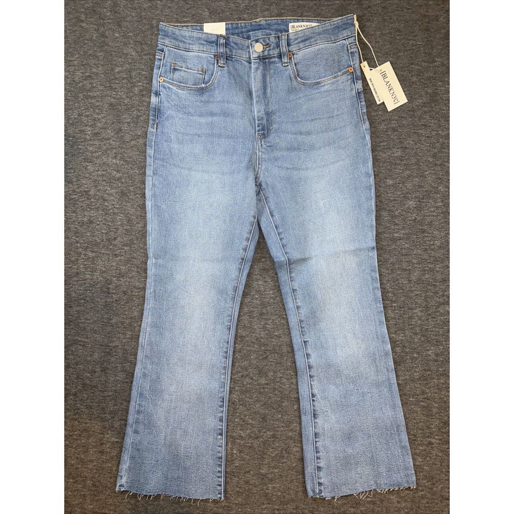 Blank NYC Womens Varick Kick Flare‎ Jeans Size 29 NWT Medium Wash Organic Cotton